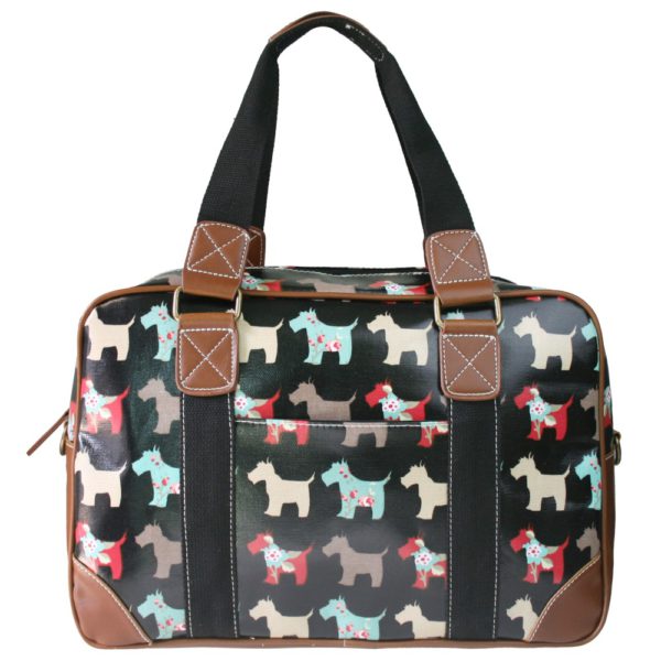 Oilcloth Travel Bag Scottie Dog UK Lederwaren